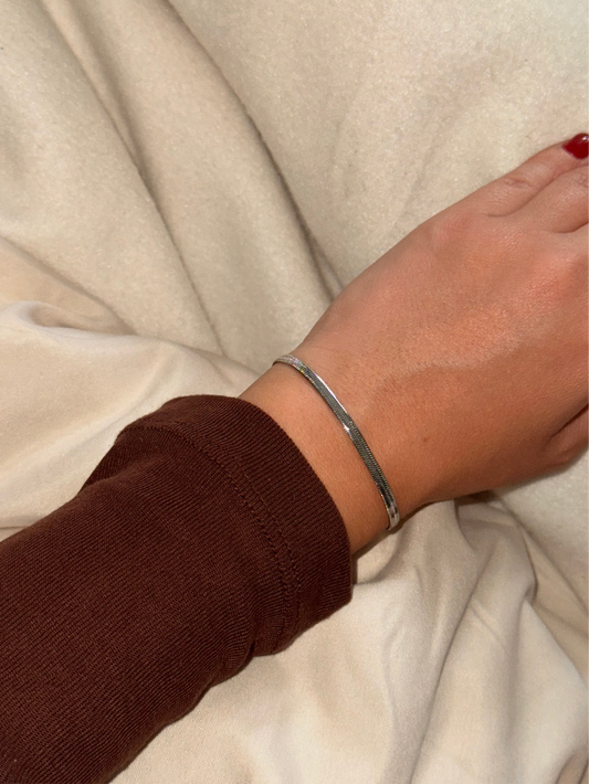 Platte schakelarmband