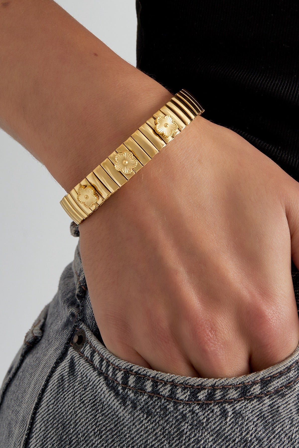 Bangle met bloemen