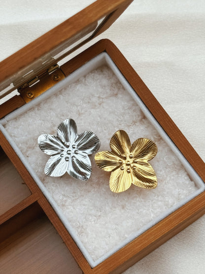 Grote bloemen ring verstelbaar