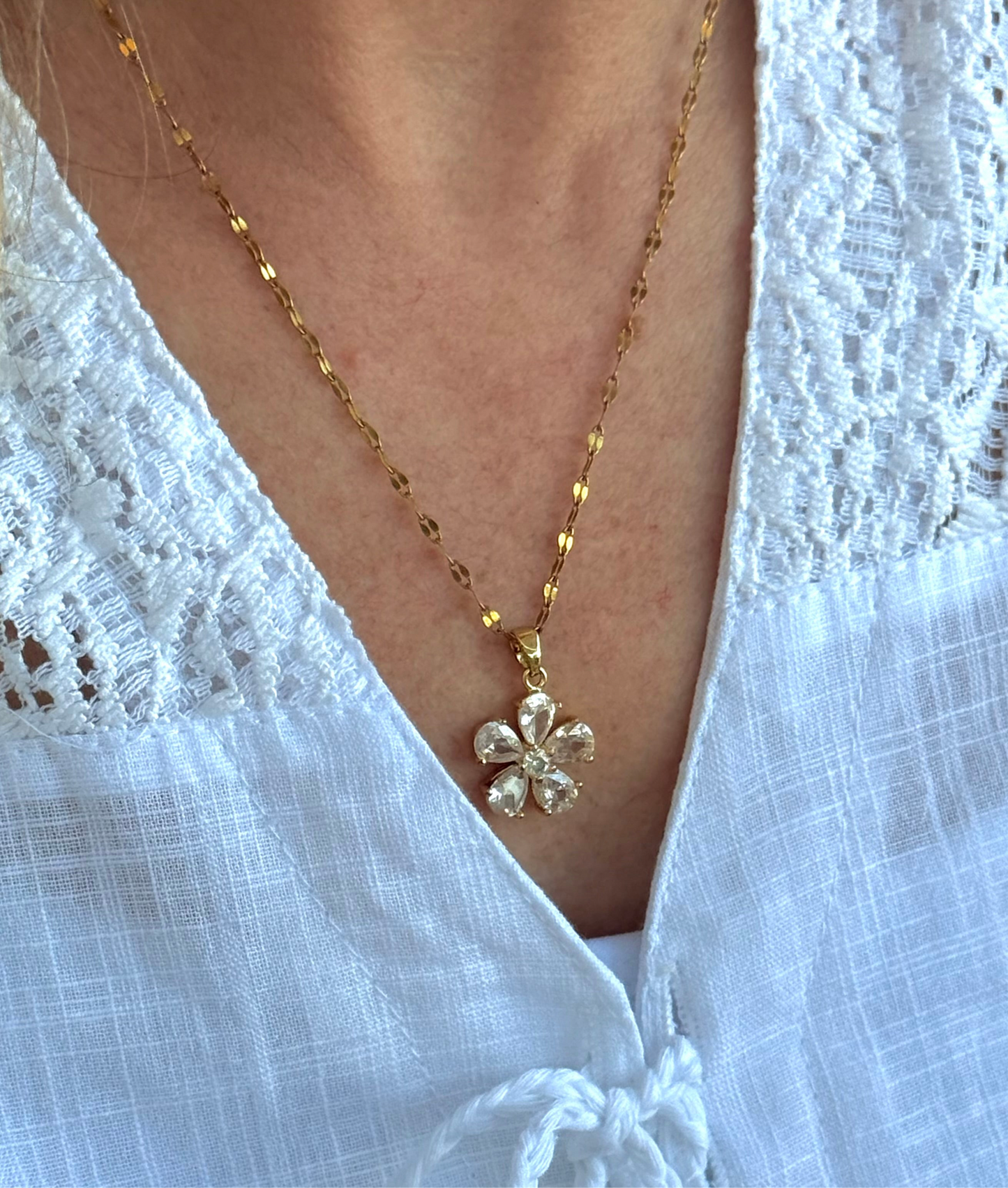 Premium bloemen ketting
