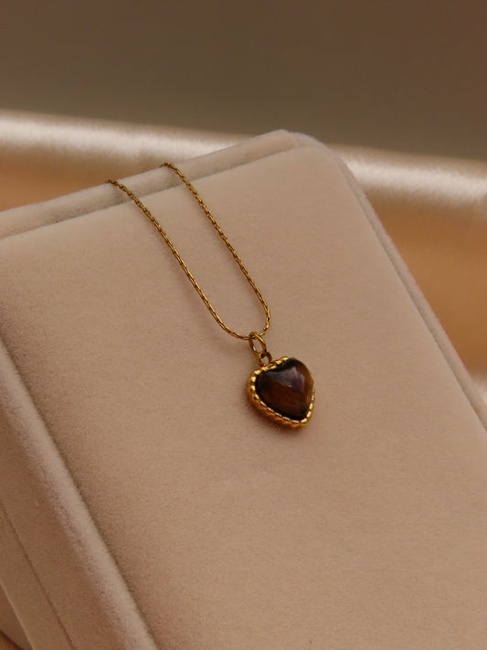 Premium Tigereye necklace gold