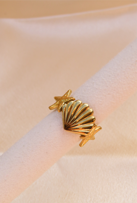 Grote schelp Ring