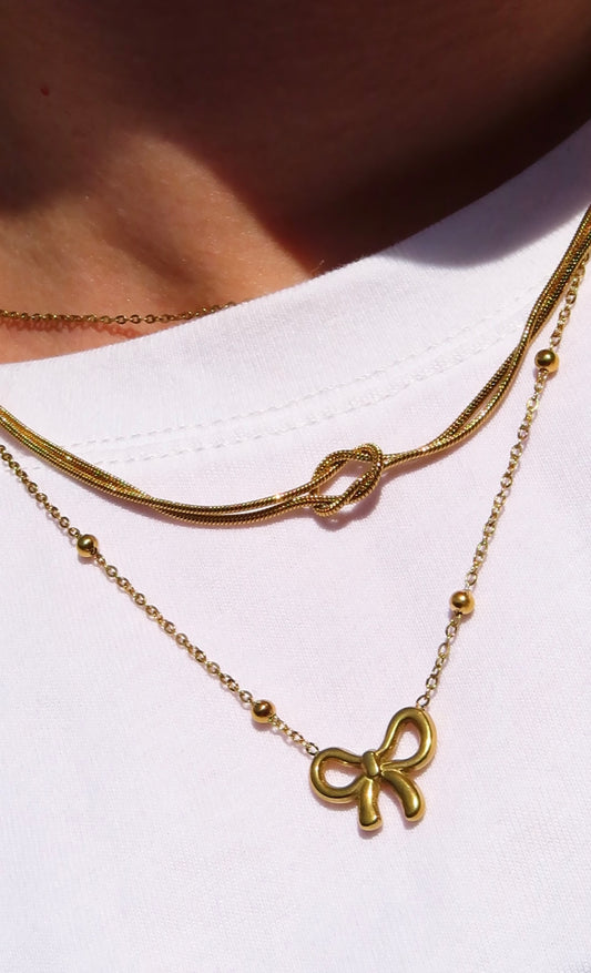 Strikjes ketting