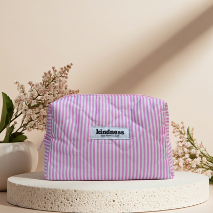 Kindness bloem Make-up tas roze